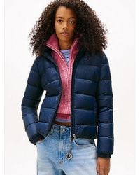 Tommy Hilfiger - Getailleerd Donsjack Met Imitatiebont - Lyst