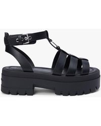Tommy Hilfiger - Leather Chunky Cleat Fisherman Sandals - Lyst