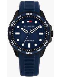 Tommy Hilfiger - Silicone Strap Watch - Lyst