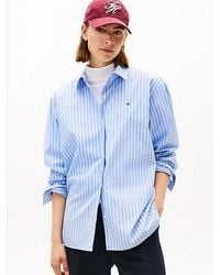 Tommy Hilfiger - Poplin Overhemd Met Oversized Fit - Lyst