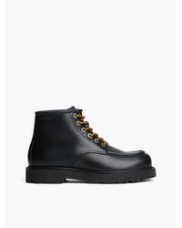 Tommy Hilfiger - Tommy Jeans Archive Leather Lace Up Mid Boots - Lyst