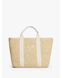 Tommy Hilfiger - Häkel-Tote-Bag Mit Gurtband-Griffen - Lyst
