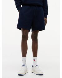 Tommy Hilfiger - Global Stripe Logo Tape Sweat Shorts - Lyst
