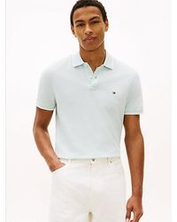 Tommy Hilfiger - Regular Fit Pique Polo Shirt With Linen - Lyst