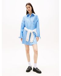 Tommy Hilfiger - Robe Chemise Oversize Courte - Lyst