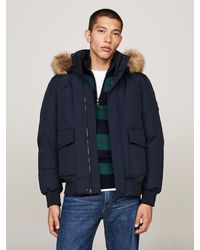 Tommy Hilfiger - Faux Fur Rockie Down Bomber Jacket - Lyst