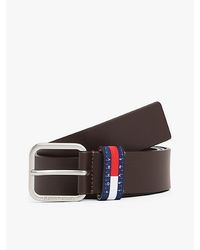 Tommy Hilfiger - Ryan Ledergürtel Mit Logo-Schlaufe - Lyst
