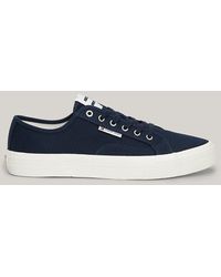 Tommy Hilfiger - Lace-up Canvas Trainers - Lyst