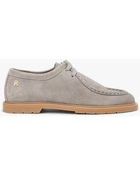 Tommy Hilfiger - Th Monogram Suede Moc Toe Loafers - Lyst