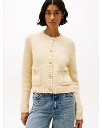 Tommy Hilfiger - Cárdigan Texturizado Con Botones Dorados - Lyst