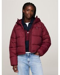 Tommy Hilfiger - Doudoune Zippée À Capuche - Lyst