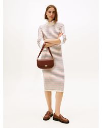 Tommy Hilfiger - Vestito Pullover Midi Con Cashmere - Lyst