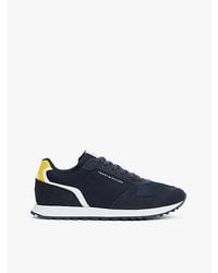 Tommy Hilfiger - Suède Sneaker Met Logo - Lyst