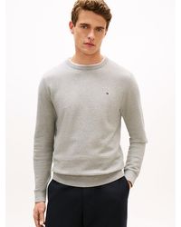 Tommy Hilfiger - Textured Knit Crew Neck Jumper - Lyst