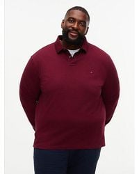 Tommy Hilfiger - Plus 1985 Regular Fit Long Sleeve Polo Shirt - Lyst