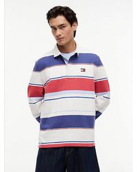 Tommy Hilfiger - Relaxed Fit Mixed Stripe Rugby Shirt - Lyst