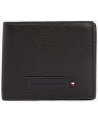 Tommy Hilfiger - Th Monogram Coin Pocket Leather Wallet - Lyst