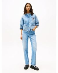 Tommy Hilfiger - Jeans Straight Fit Aderente A Vita Alta - Lyst