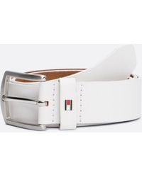 Tommy Hilfiger - Ceinture Denton En Cuir À Drapeau - Lyst