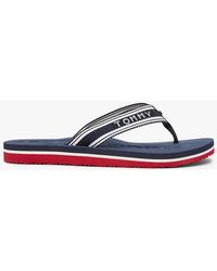 Tommy Hilfiger - Webbing Strap Signature Flip-Flops - Lyst