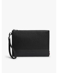 Tommy Hilfiger - Geweven Pouch Met Metalen Logo - Lyst