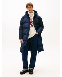 Tommy Hilfiger - Parka Longue En Duvet Déperlante À Capuche - Lyst