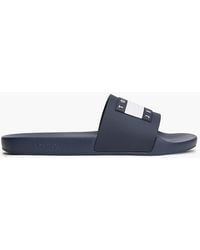 Tommy Hilfiger - Flag Badge Contoured Pool Slides - Lyst