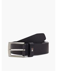Tommy Hilfiger - Leather Enamel Flag Tonal Buckle Belt - Lyst