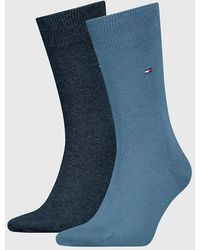 Tommy Hilfiger - Lot de 2 paires de chaussettes classiques à drapeau brodé - Lyst