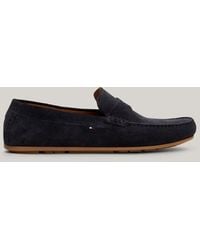 Tommy Hilfiger - Suede Cleat Flag Driver Shoes - Lyst