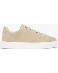 Tommy Hilfiger - Suede Metallic Logo Cupsole Trainers - Lyst