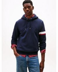 Tommy Hilfiger - Fleece Hoodie Met Logo - Lyst