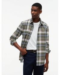 Tommy Hilfiger - Tommy Jeans Regular Fit Check Brushed Flannel Shirt - Lyst