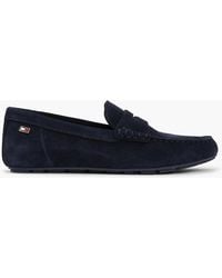 Tommy Hilfiger - Suede Enamel Flag Driver Shoes - Lyst
