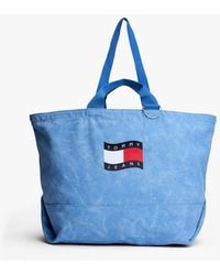 Tommy Hilfiger - Wavy Flag Canvas Tote Bag - Lyst