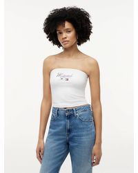 Tommy Hilfiger - Th X Cadillac Formula 1 Team Miami Bandeau Top - Lyst