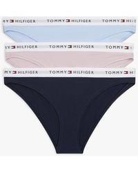 Tommy Hilfiger - 3-Pack Essential Logo Contrast Waistband Briefs - Lyst