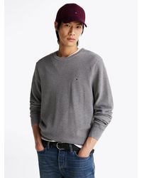 Tommy Hilfiger - Flag Embroidery Textured Jumper - Lyst