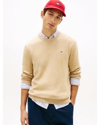 Tommy Hilfiger - Tommy Flag Embroidery Lightweight Slim Jumper - Lyst