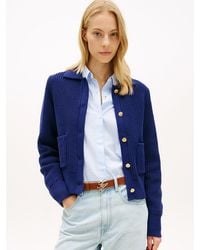 Tommy Hilfiger - Tone Button Polo Cardigan - Lyst