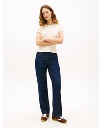 Tommy Hilfiger - High Rise Slim Straight Leg Jeans - Lyst