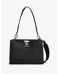 Tommy Hilfiger - Tas Met Geweven Band En Gegranuleerde Finish - Lyst