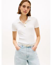 Tommy Hilfiger - Slim Fit-Tone Button Polo Shirt - Lyst
