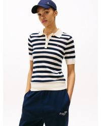 Tommy Hilfiger - Pull À Col Polo Et Manches Courtes - Lyst
