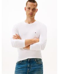 Tommy Hilfiger - T-Shirt Slim Fit A Maniche Lunghe - Lyst