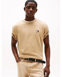 Tommy Hilfiger - T-Shirt Met Ronde Hals En Tommy-Badge - Lyst