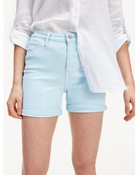 Tommy Hilfiger Slim Fit Korte Spijkerbroek - Blauw