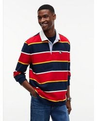 Tommy Hilfiger - Tommy Jeans Tommy Badge Stripe Relaxed Rugby Shirt - Lyst