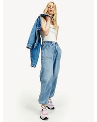 Tommy Hilfiger Fitted Bodysuit Met Logo - Wit