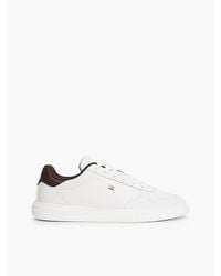 Tommy Hilfiger - Lightweight Leather Court Trainers - Lyst